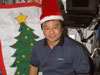 Chiao with Santa hat