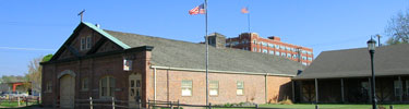 Pony Express stables near Pony Express Headquarters at St. Joseph, MO.