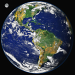 Image of Earth from space.