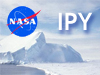 Image of iceberg superimposed with NASA logo