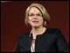Secretary Spellings delivers remarks at the Higher Education Summit in Chicago, Illinois.