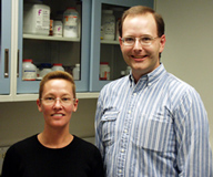 Adkins lab team:  Carrie Vanderspool and Scott Adkins