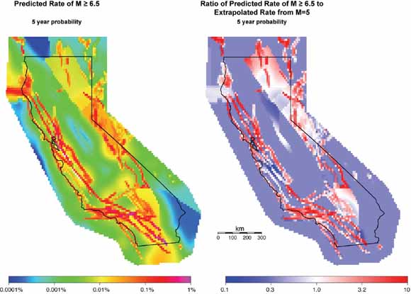 two maps of California