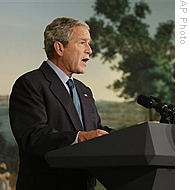 President George W. Bush makes a statement about the economic bailout bill and financial crisis, 30 Sep 2008