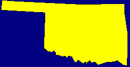 Image of the state of Oklahoma