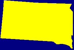 Image of the state of South Dakota
