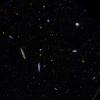 Ultraviolet image of a small area of the Virgo Cluster of galaxies