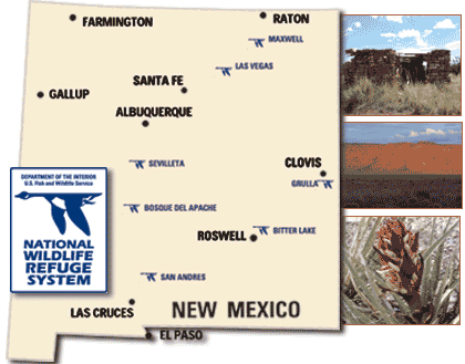 New mexico refuge map