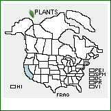 Distribution of Fritillaria agrestis Greene. . 