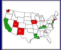 Map of NCI's Cancer Surveillance Sites