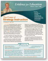 Evidence for Education: The Power of Strategy Instruction PDF Download