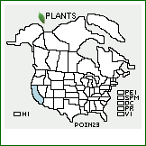 Distribution of Populus ×inopina Eckenwalder [fremontii × nigra]. . 