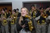 A cadre of Army drummers, buglers and cheerleaders rally staffers at the Pentagon in Washington, D.C., on Nov. 30, 2007, ahead of the 108th Army-Navy football game.