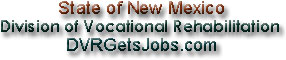 State of New Mexico Division of Vocational Rehabilitation Title Image