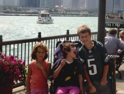 Our kids at Navy Pier