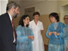 PEPFAR team members visiting a maternity hospital in Orsk