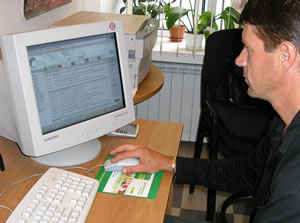 Volodymyr Zaitsev, the owner of 'Chipolino' TM, Odesa, checks AMP website three times per day