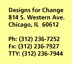 Designs for Change Address Panel