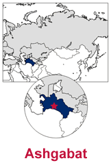 gif image - Turkmenistan country map