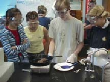 photo of children conducting food experiments
