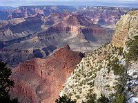 VIEW FROM NEAR MOHAVE POINT ON THE HERMIT OR WEST RIM DRIVE. GRAND CANYON N.P. NPS PHOTO.