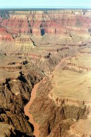 THE COLORADO RIVER, STILL CUTTING THE INNER GORGE IN GRAND CANYON N.P. NPS PHOTO. 