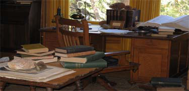 John Muir's desk in his Scribble Den.