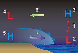 Land breeze circulation - click to enlarge