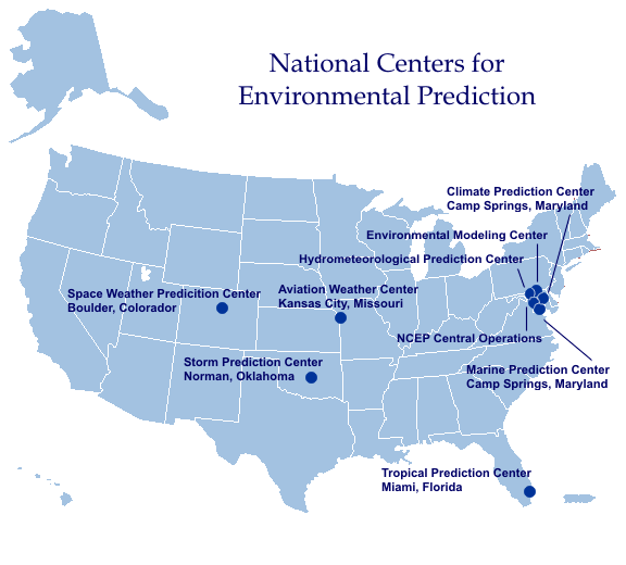 Location of national Centers