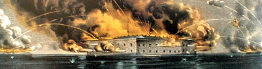Historic image of the battle of Fort Sumter