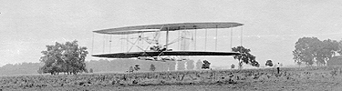 Wright brothers at Huffman Prairie in August 1904.
