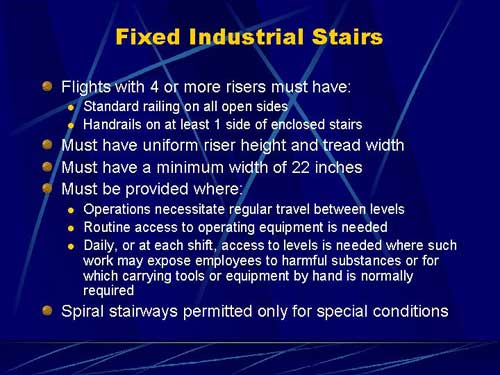 Fixed Industrial Stairs