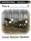 Cover page of the Junior Rancher activity booklet.