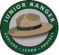 Junior Ranger Logo: Explore, Learn, Protect