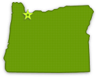 map of Oregon