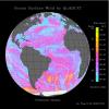 Atlantic Ocean Surface Winds from QuikScat