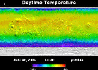 Five Years of Monitoring Mars' Daytime Surface Temperatures (Animation)