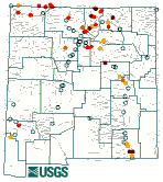 Click for the real time streamflow in New Mexico