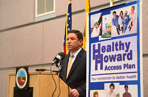 County Executive Ulman announces Healthy Howard Access Plan to press and public