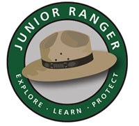 Junior Ranger Logo: Explore, Learn, Protect