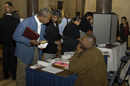 Local civic and community based organizations exhibit information about programs and volunteer opportunities in the Dept. of Commerce main lobby