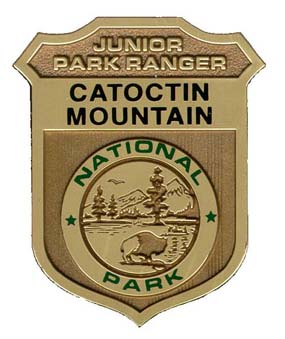 Catoctin Mountain Park Junior Ranger Badge.
