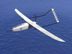 Image of an aerosonde robotic aircraft.