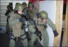 SWAT team training