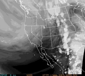 Satellite image of monsoon bust conditions.