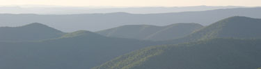 Layer upon layer of mountains from an overlook in Shenandoah.