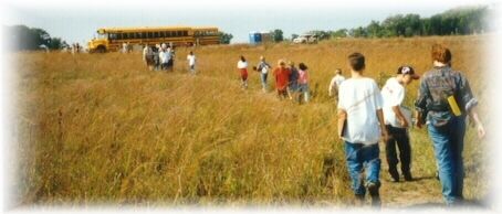 Students on Prairie Trail