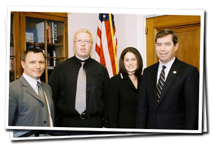 Tim Losty, Director of the Northern Ireland Bureau, Participants, and Congressman Walsh