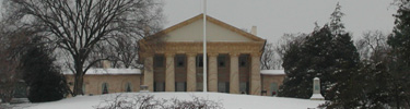 Arlington House in winter