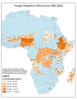 Download Hunger Hotspots Africa Map Below